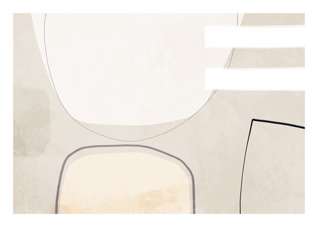 Beige Balance Plagát