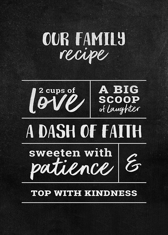 Family Recipe Plagát