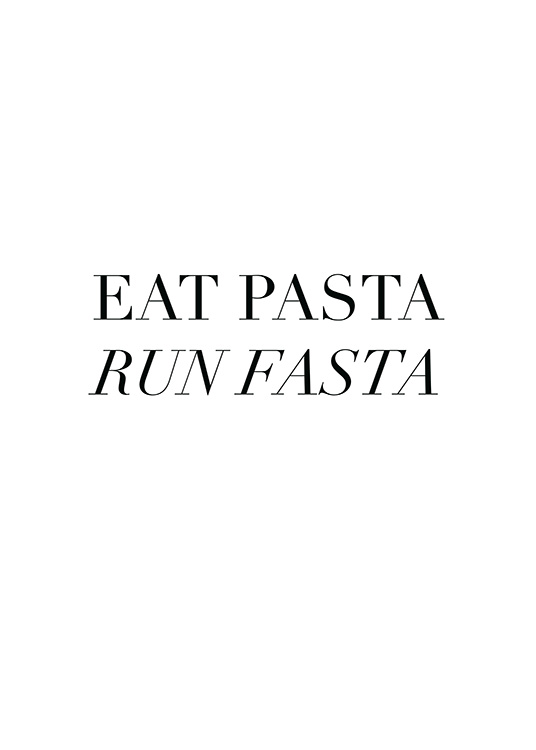 Eat Pasta Plagát