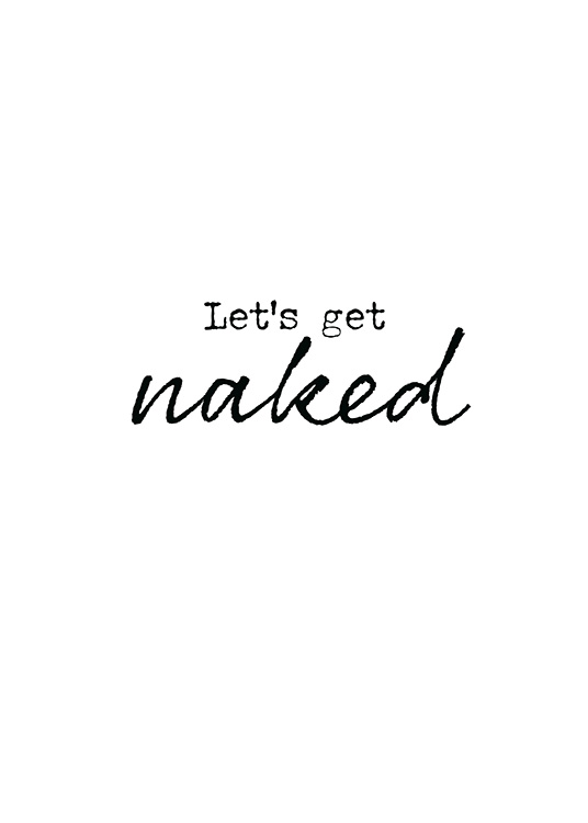 Get Naked Plagát