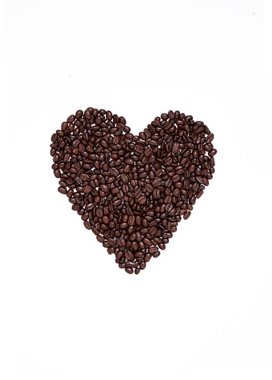 Coffee Heart Plagát