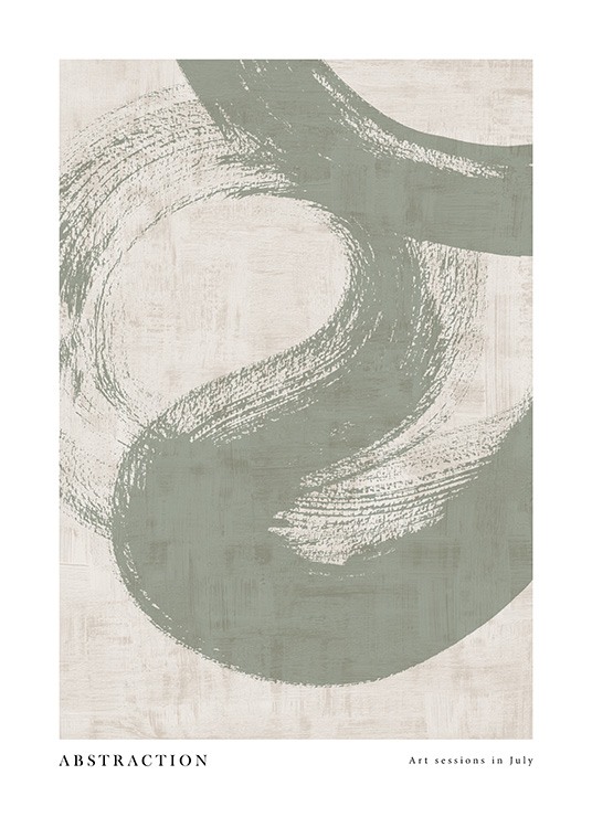 Green Abstraction No1 Plagát