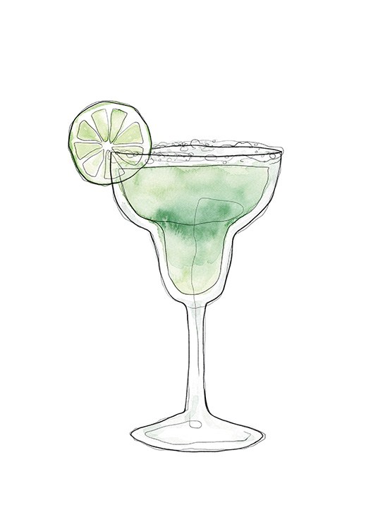 Margarita Illustration Plagát