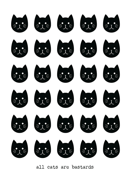 Cats Are Bastards Plagát