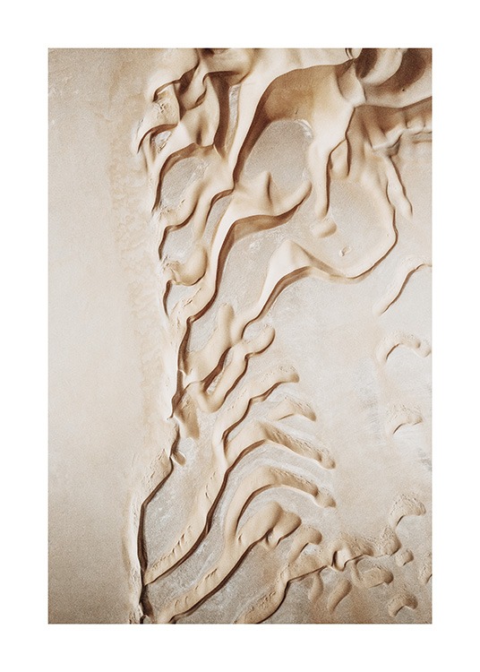 Curvy Desert Dunes Plagát