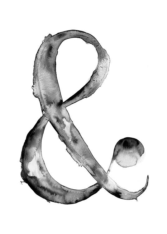 Ampersand B&W Plagát