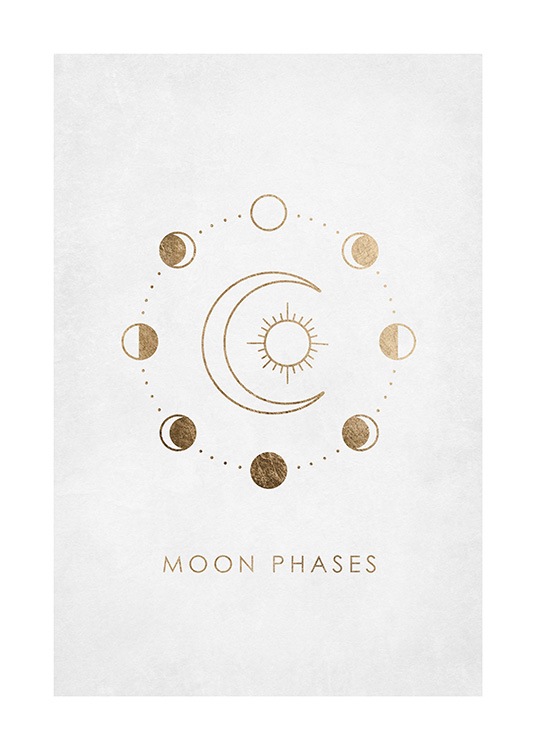 Moon Phases Plagát