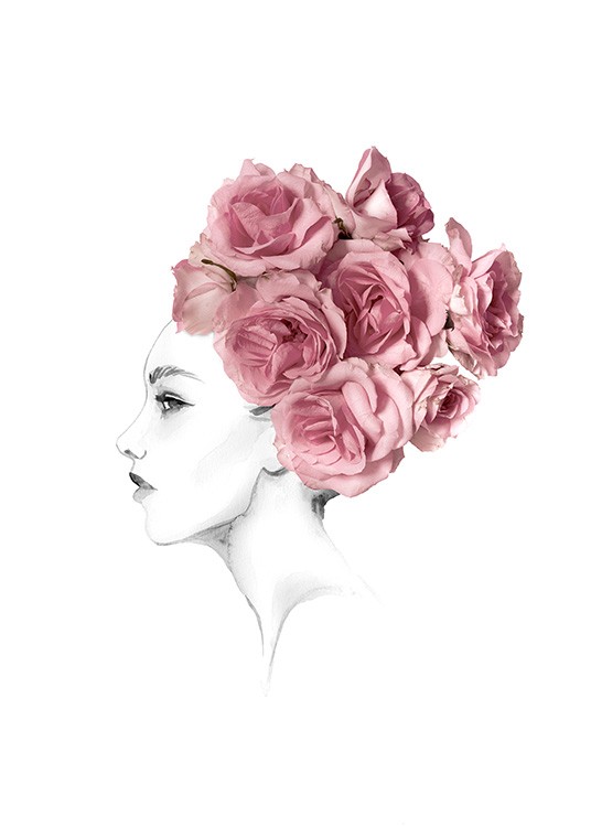 Rose Hairbun Plagát