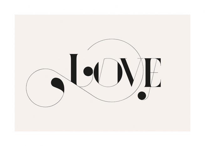 Love Decorative Plagát