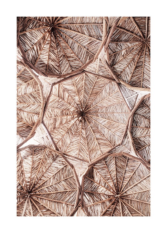 Organic Roof Pattern Plagát