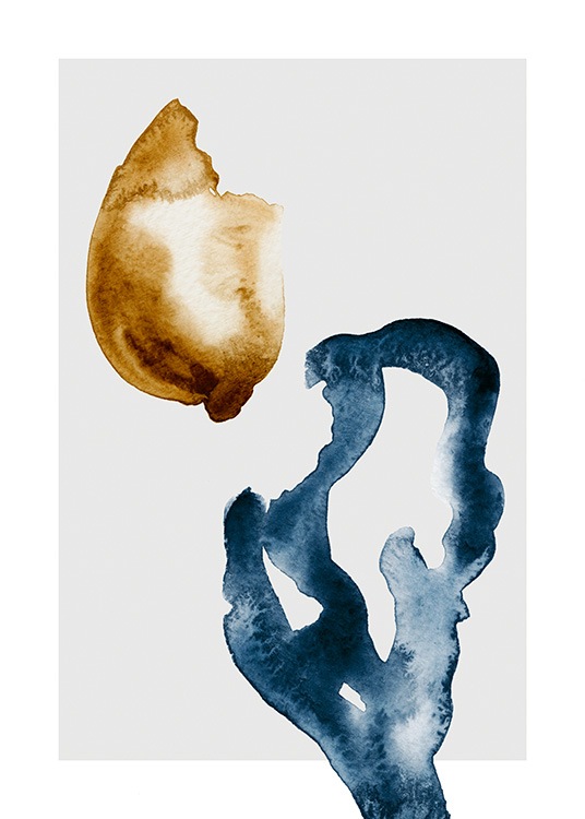 Abstract Floral No1 Plagát