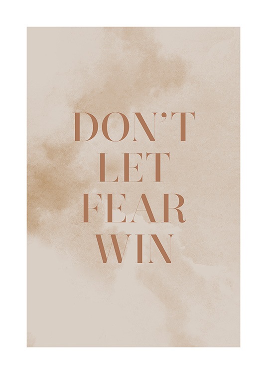 Don't Let Fear Win Plagát