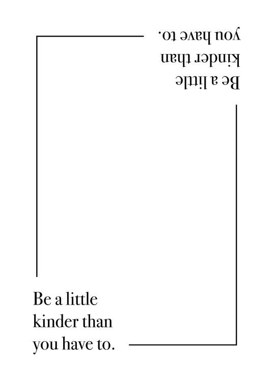 Be A Little Kinder Plagát