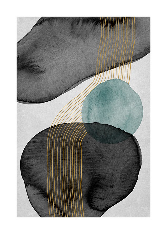 Ash and Moss No4 Plagát