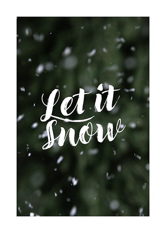 Let it Snow Plagát