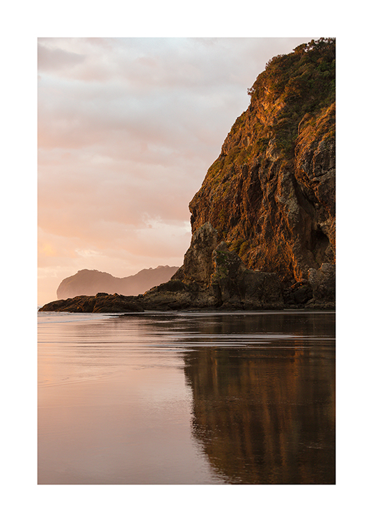 Beach Cliff Plagát