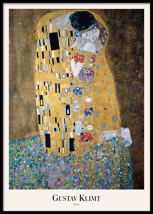 Gustav Klimt The Kiss Plagát Zlaté bozkávanie desenio.sk