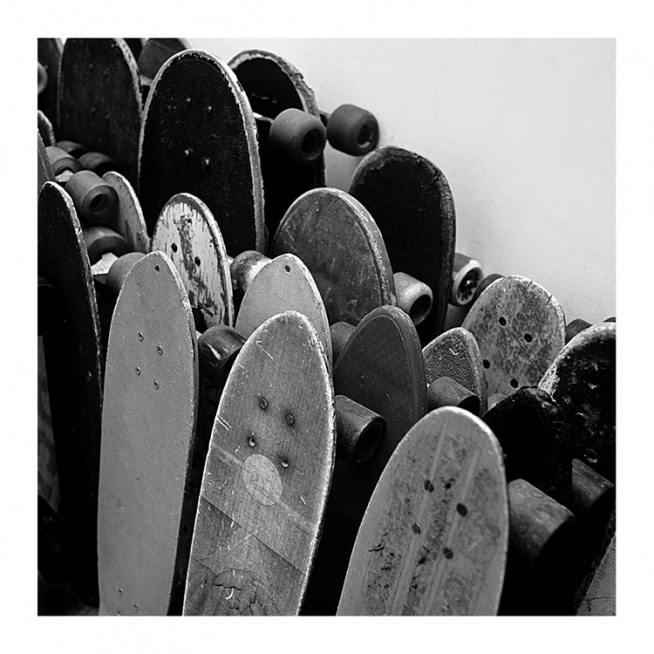 Rows Of Skateboards Plagát