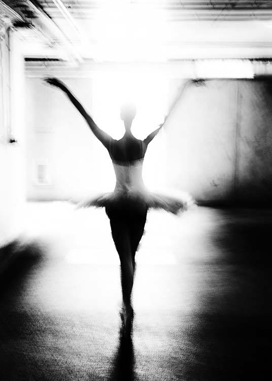 Ballet Dancer Plagát / Čiernobiele plagáty v Desenio AB (2414)