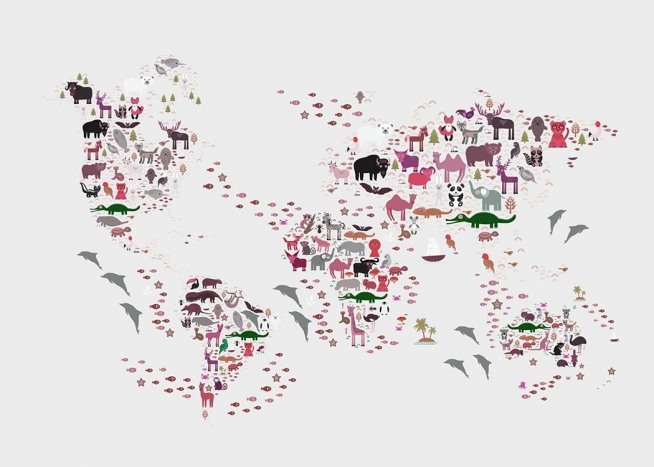 World Map Kids Plagát