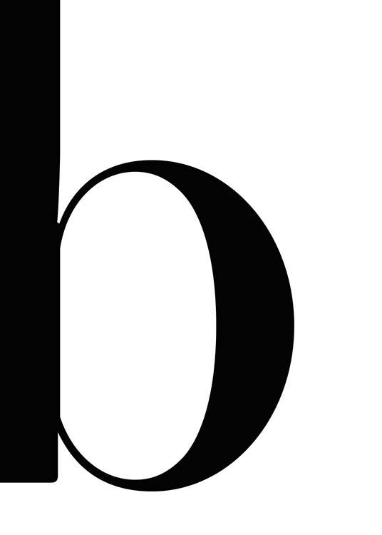 Letter B Plagát