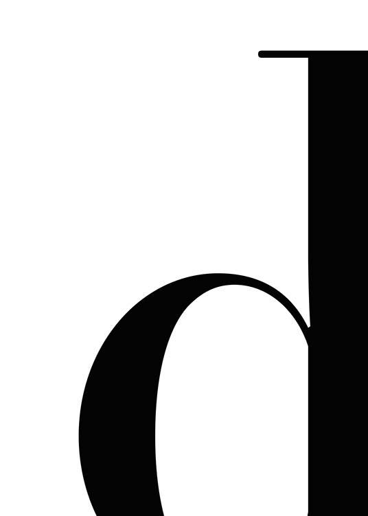 Letter D Plagát