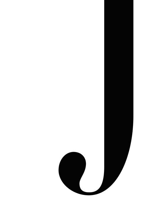 Letter J Plagát