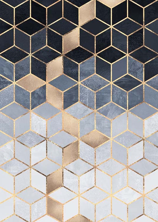 Gradient Cubes Plagát