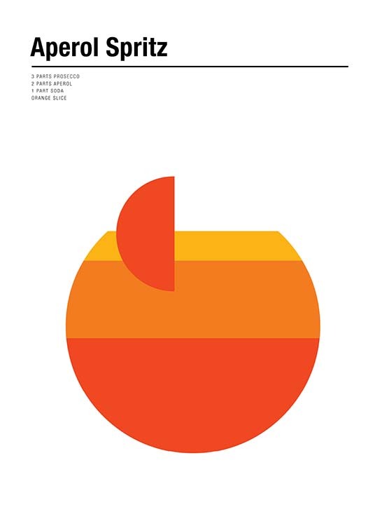 Aperol Spritz Recipe Plagát