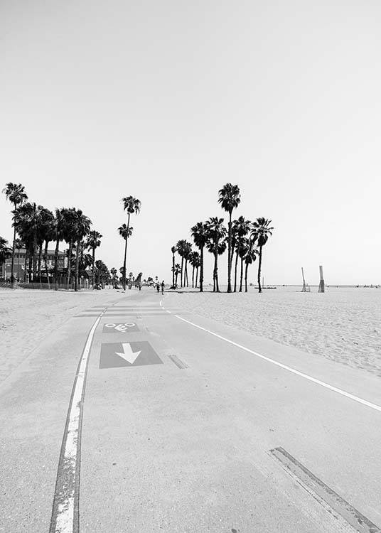 Santa Monica Bike Path Plagát