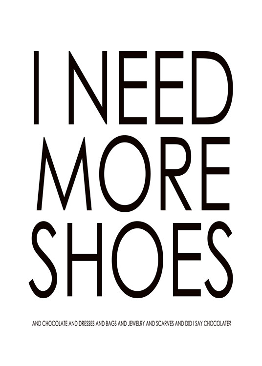 I Need More, Plagát