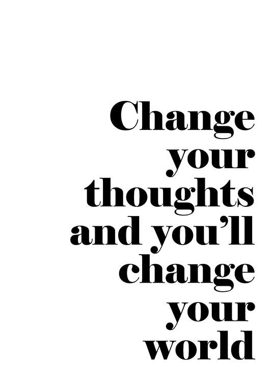 Change Your Thoughts, Plagát
