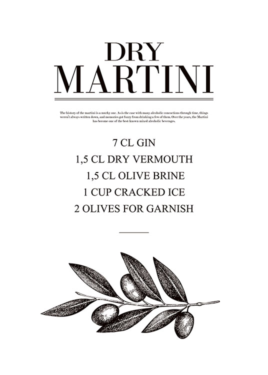 Dry Martini, Plagát