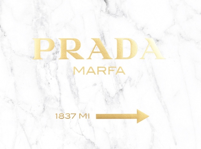 Prada Gold Marble, Plagát