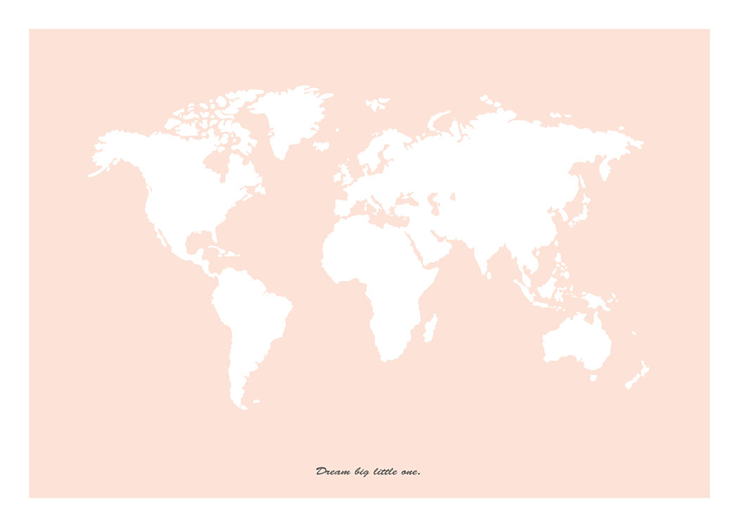 Dream Big Little One, Pink, Plagát