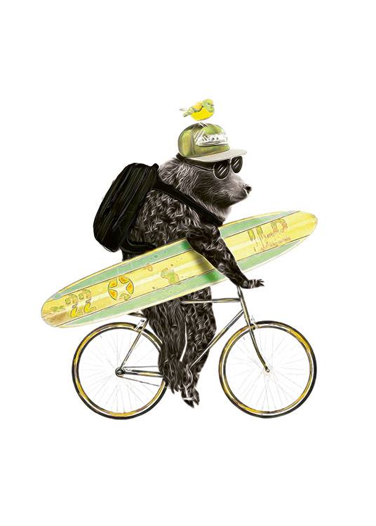 Surfing Bear, Plagát