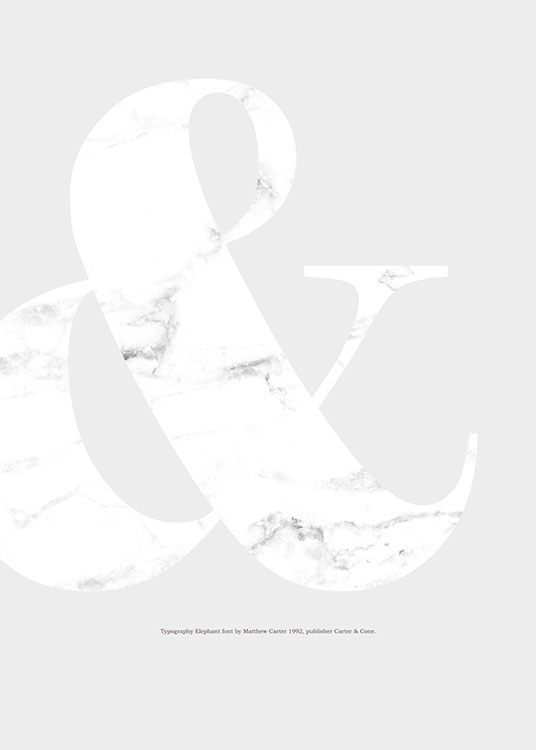 & White Marble, Plagát