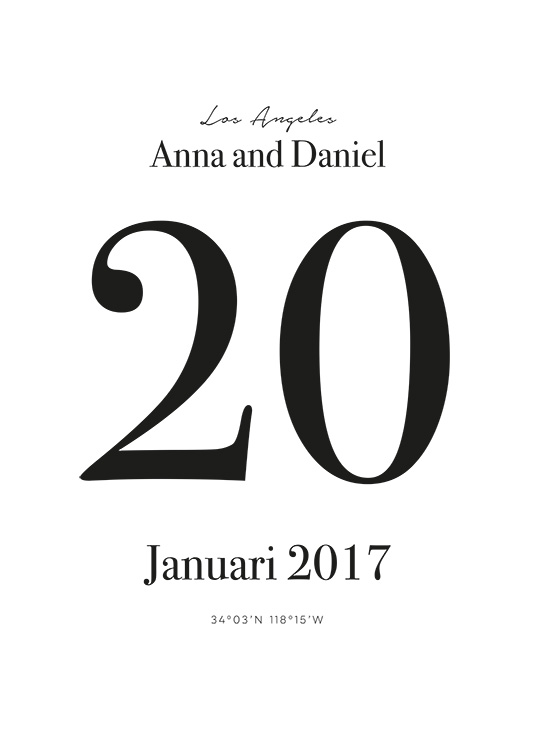 Tear off Calendar Personal Plagát