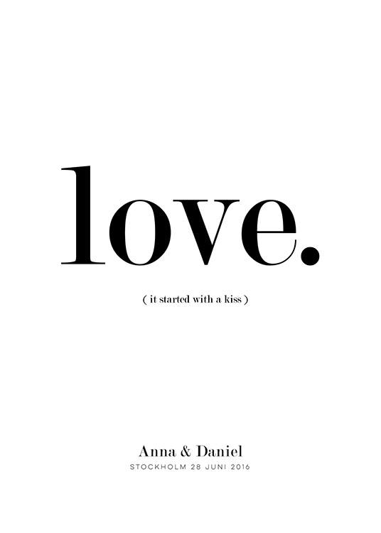 It Started With a Kiss Personal Plagát