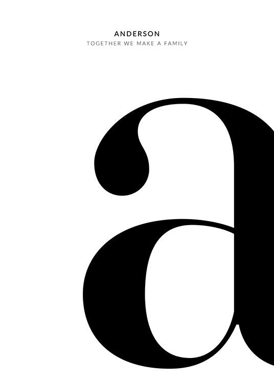 Letter Personal Plagát