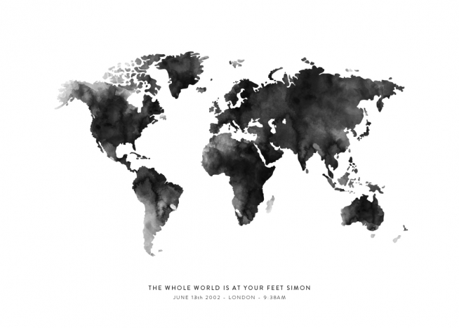 World Map Personal Plagát