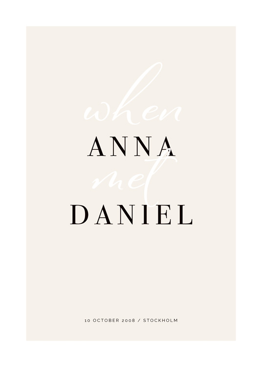 When They Met Personal Plagát