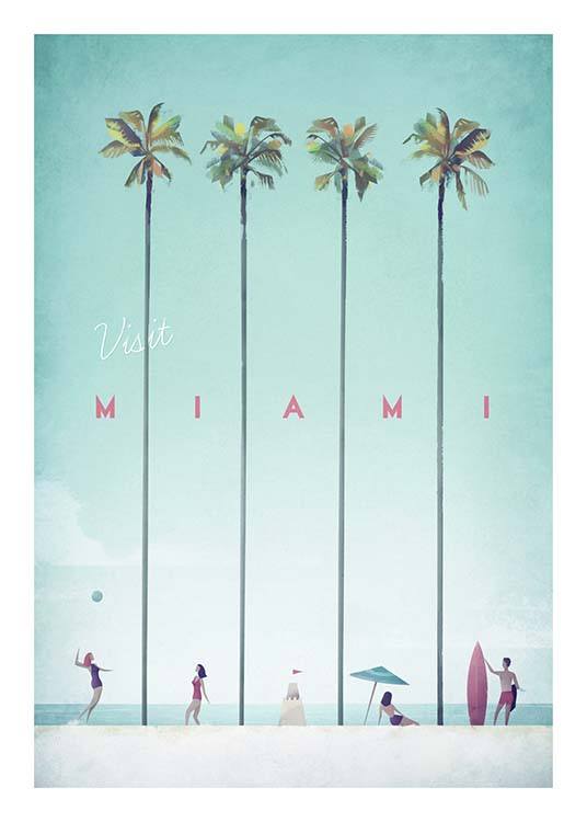 Miami Travel Plagát