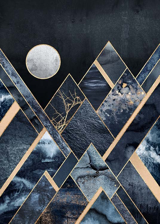 Stormy Mountains Plagát