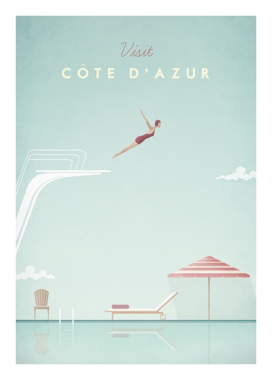 Cote d'Azur Plagát
